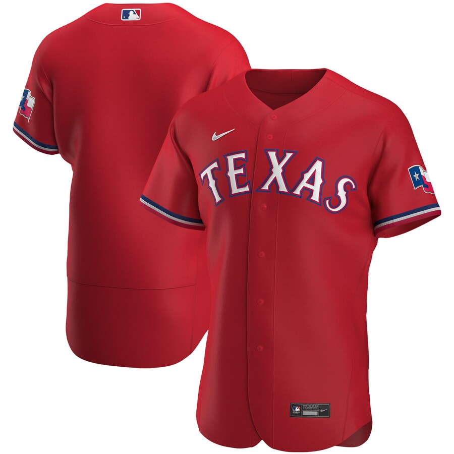 Texas Rangers Custom Letter and Number Kits for Alternate Jersey Material Vinyl